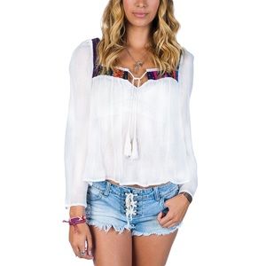 Billabong Class City Peasant Top